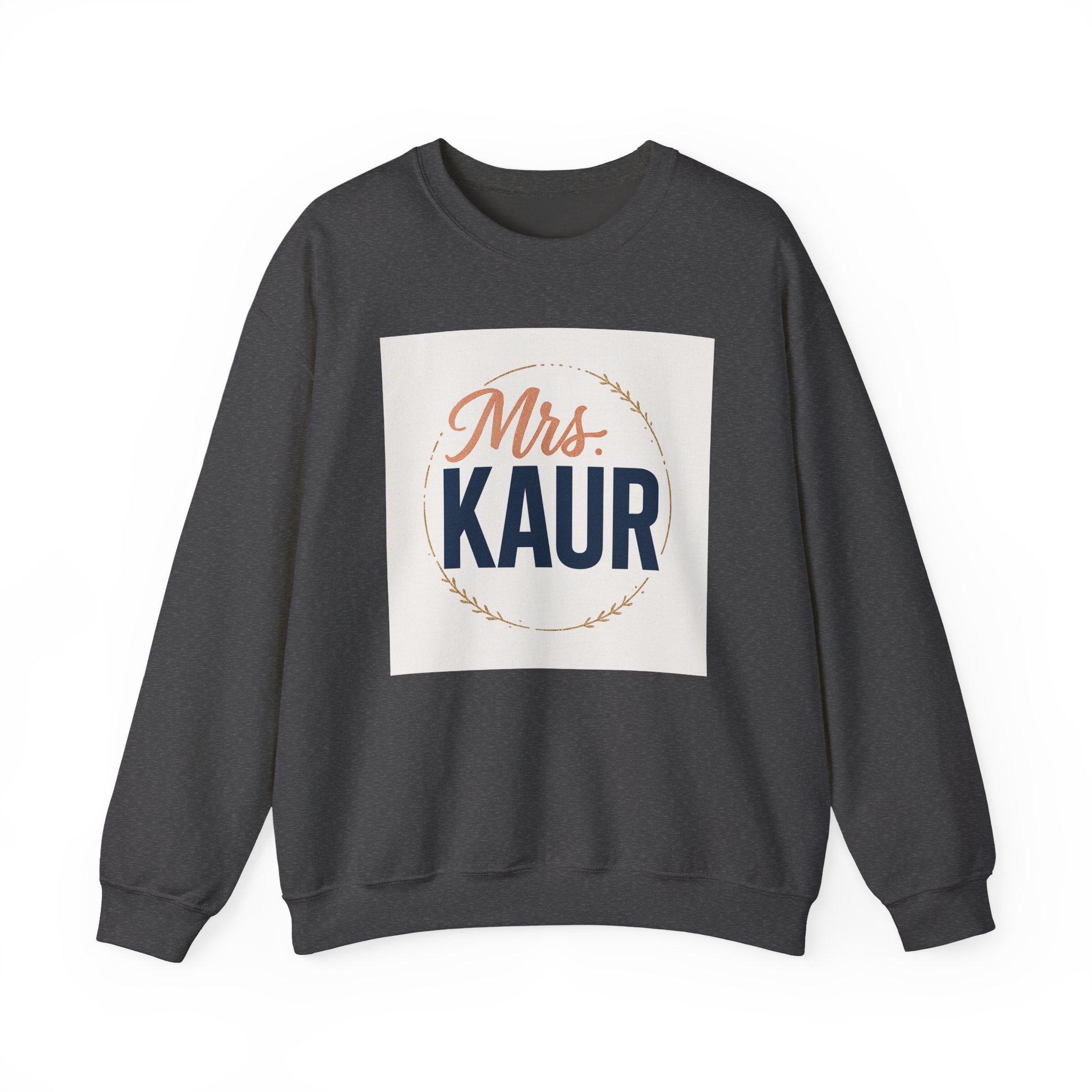 Mrs. Kaur Unisex Crewneck Sweatshirt - Bridal Gift, Wedding Sweater, Comfortable Attire, Gift for Her, Cozy Fashion