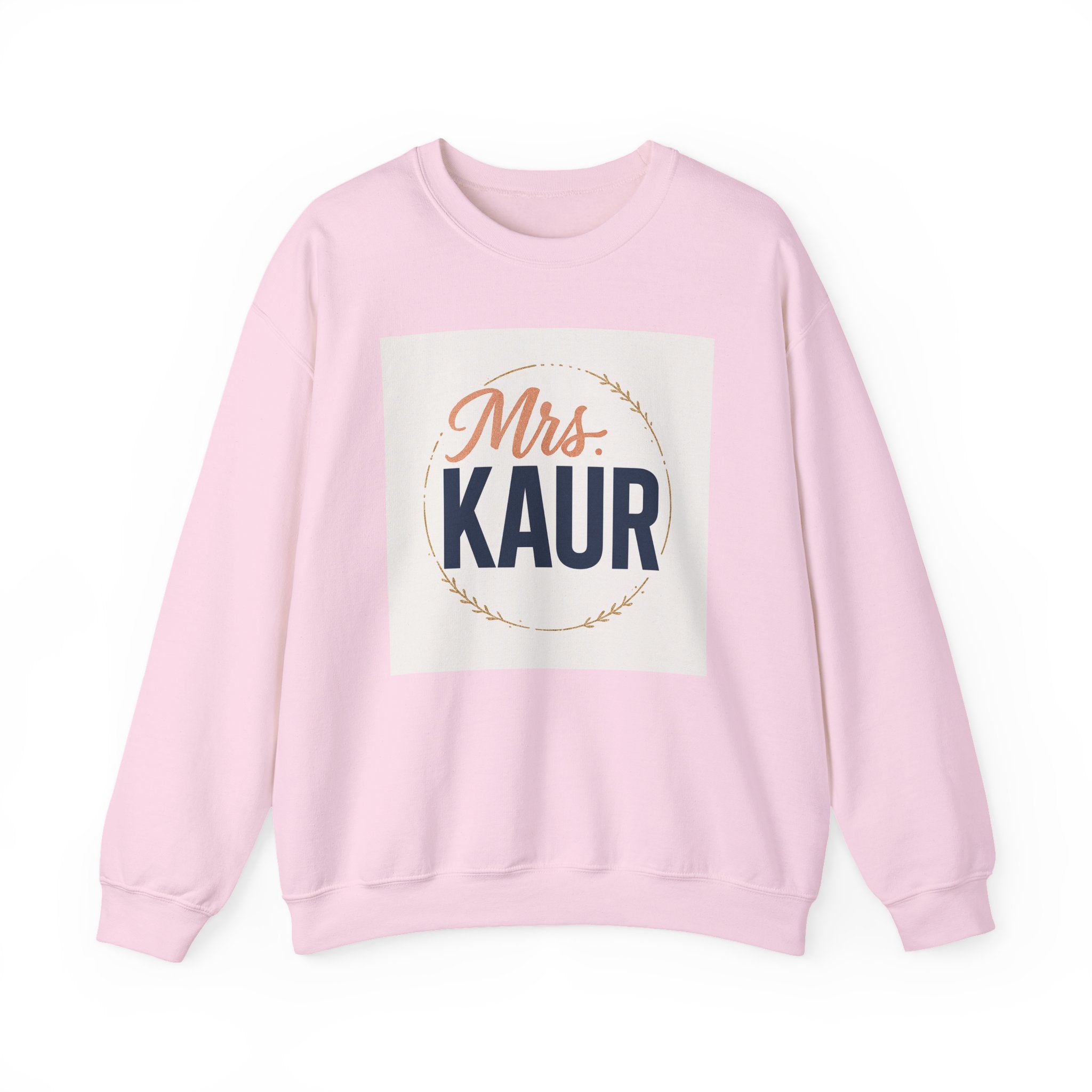 Mrs. Kaur Unisex Crewneck Sweatshirt - Bridal Gift, Wedding Sweater, Comfortable Attire, Gift for Her, Cozy Fashion