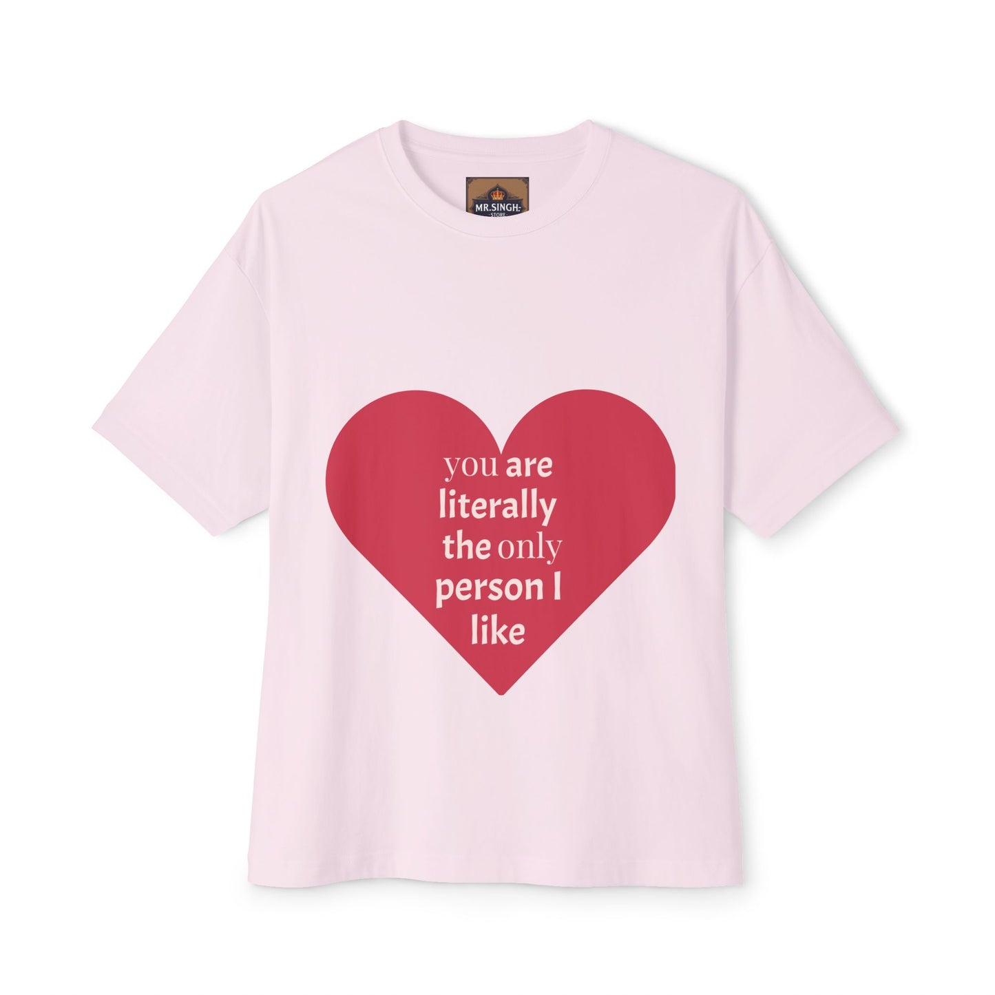 Heartfelt Joy Unisex Oversized Boxy Tee | Casual Love Shirt, Gift for Her, Valentine's Day, Everyday Style, Positive Vibes