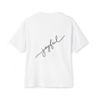 Heartfelt Joy Unisex Oversized Boxy Tee | Casual Love Shirt, Gift for Her, Valentine's Day, Everyday Style, Positive Vibes