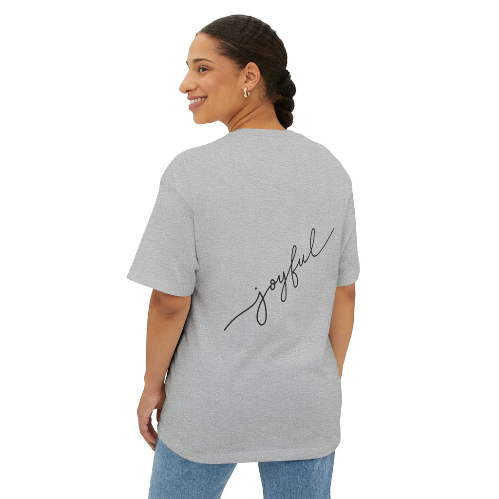 Heartfelt Joy Unisex Oversized Boxy Tee | Casual Love Shirt, Gift for Her, Valentine's Day, Everyday Style, Positive Vibes