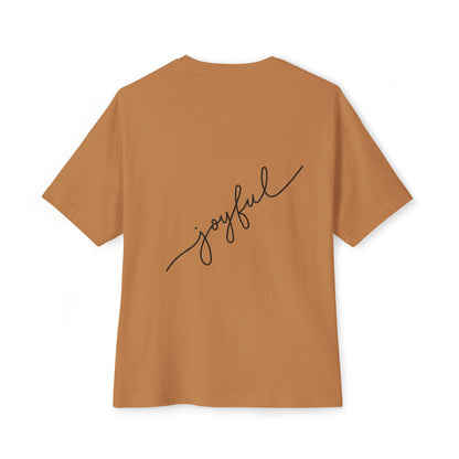 Heartfelt Joy Unisex Oversized Boxy Tee | Casual Love Shirt, Gift for Her, Valentine's Day, Everyday Style, Positive Vibes