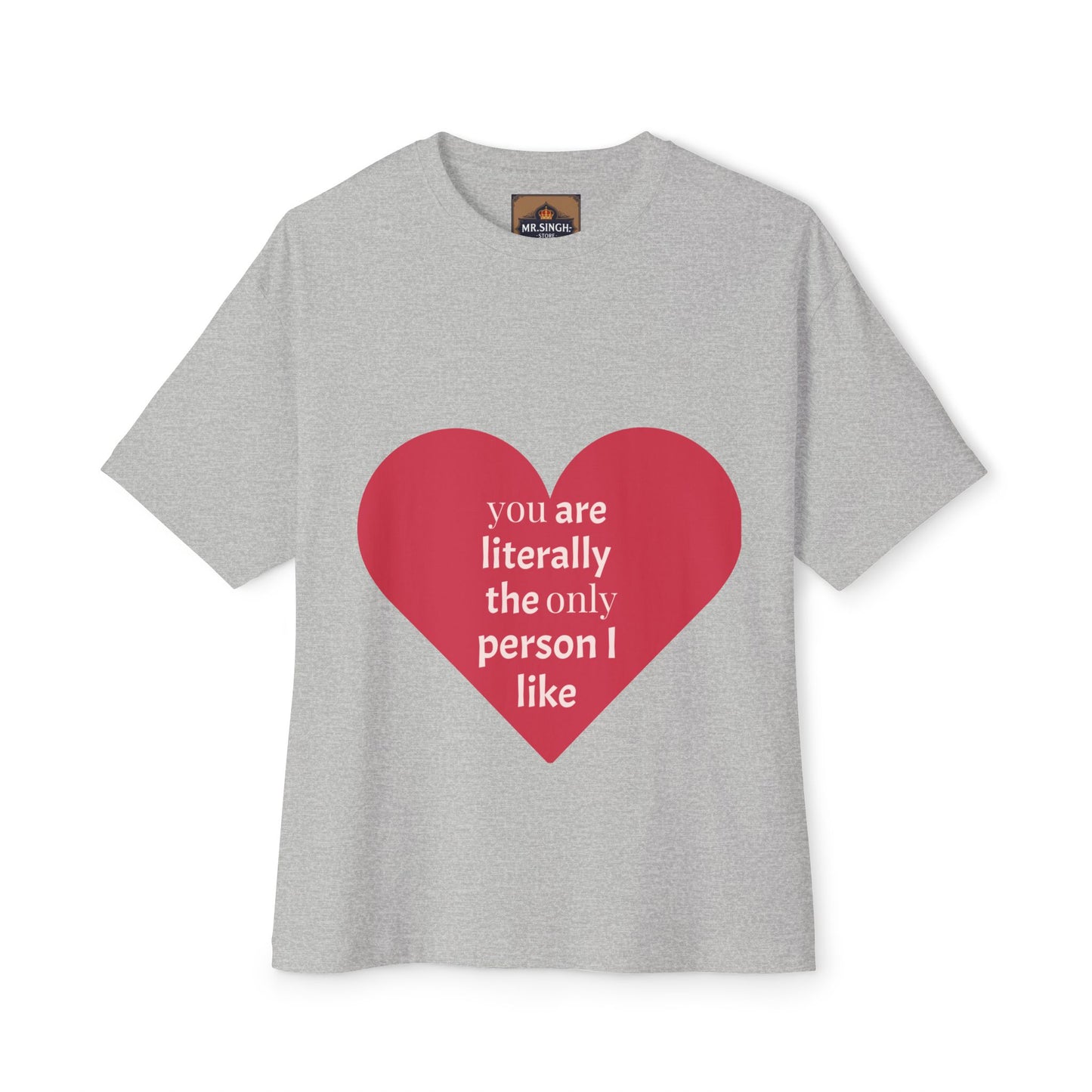 Heartfelt Joy Unisex Oversized Boxy Tee | Casual Love Shirt, Gift for Her, Valentine's Day, Everyday Style, Positive Vibes