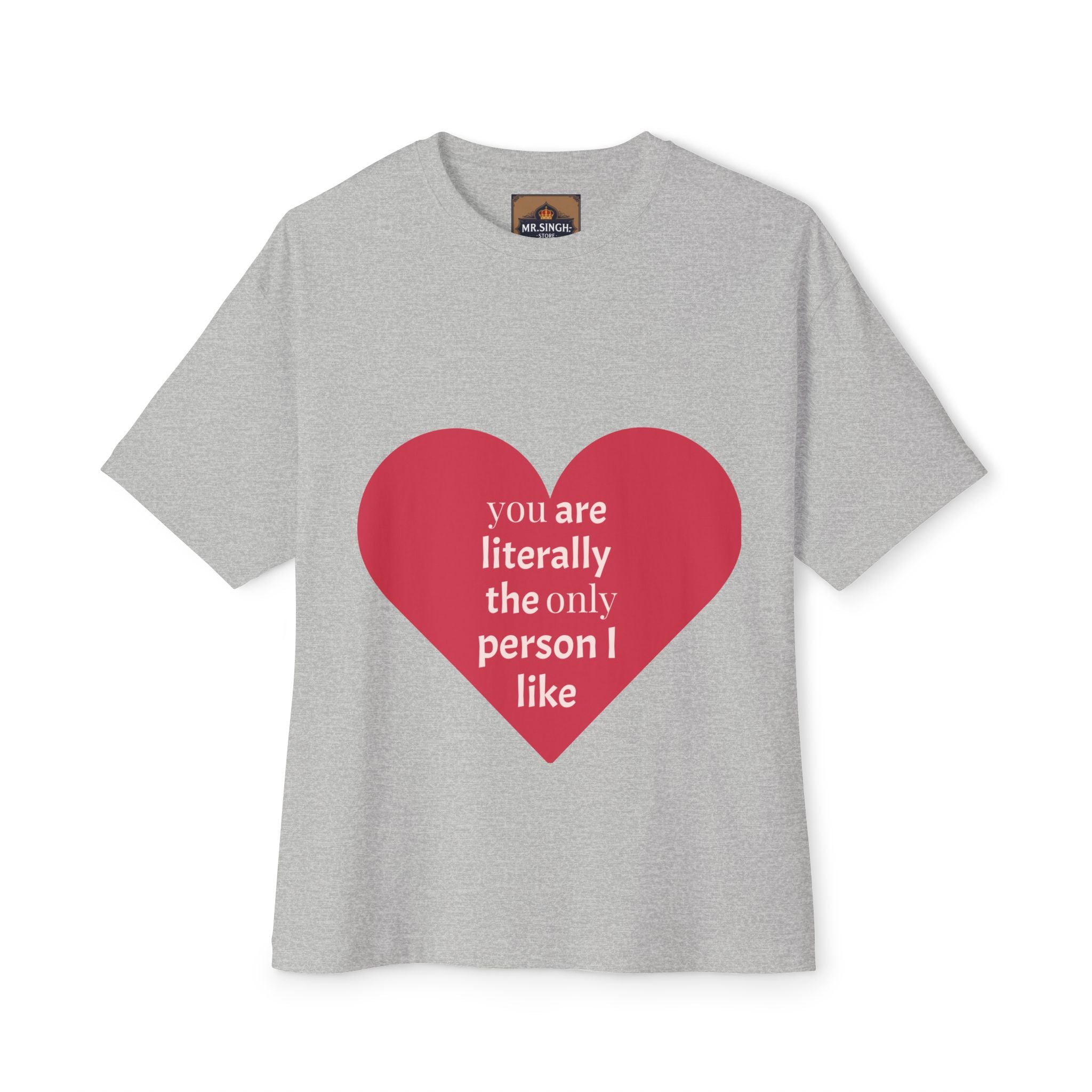Heartfelt Joy Unisex Oversized Boxy Tee | Casual Love Shirt, Gift for Her, Valentine's Day, Everyday Style, Positive Vibes