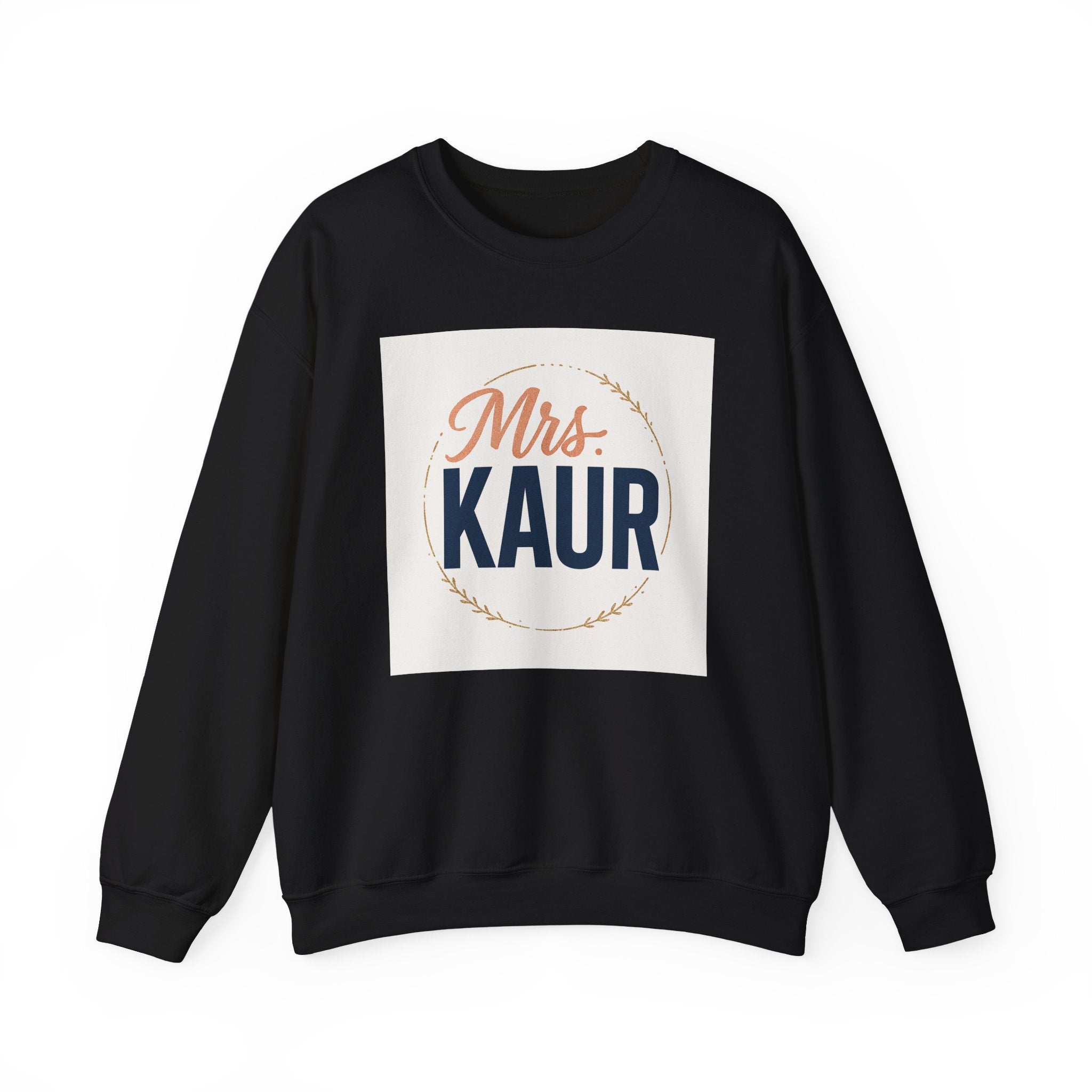 Mrs. Kaur Unisex Crewneck Sweatshirt - Bridal Gift, Wedding Sweater, Comfortable Attire, Gift for Her, Cozy Fashion