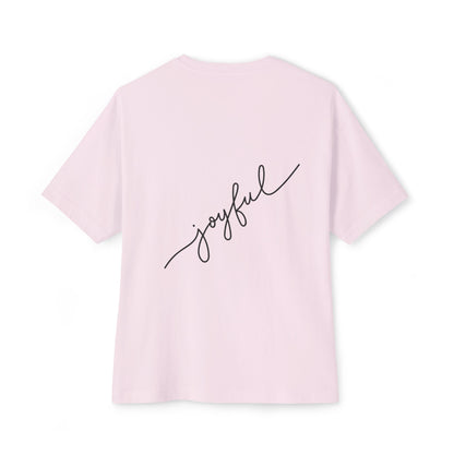 Heartfelt Joy Unisex Oversized Boxy Tee | Casual Love Shirt, Gift for Her, Valentine's Day, Everyday Style, Positive Vibes