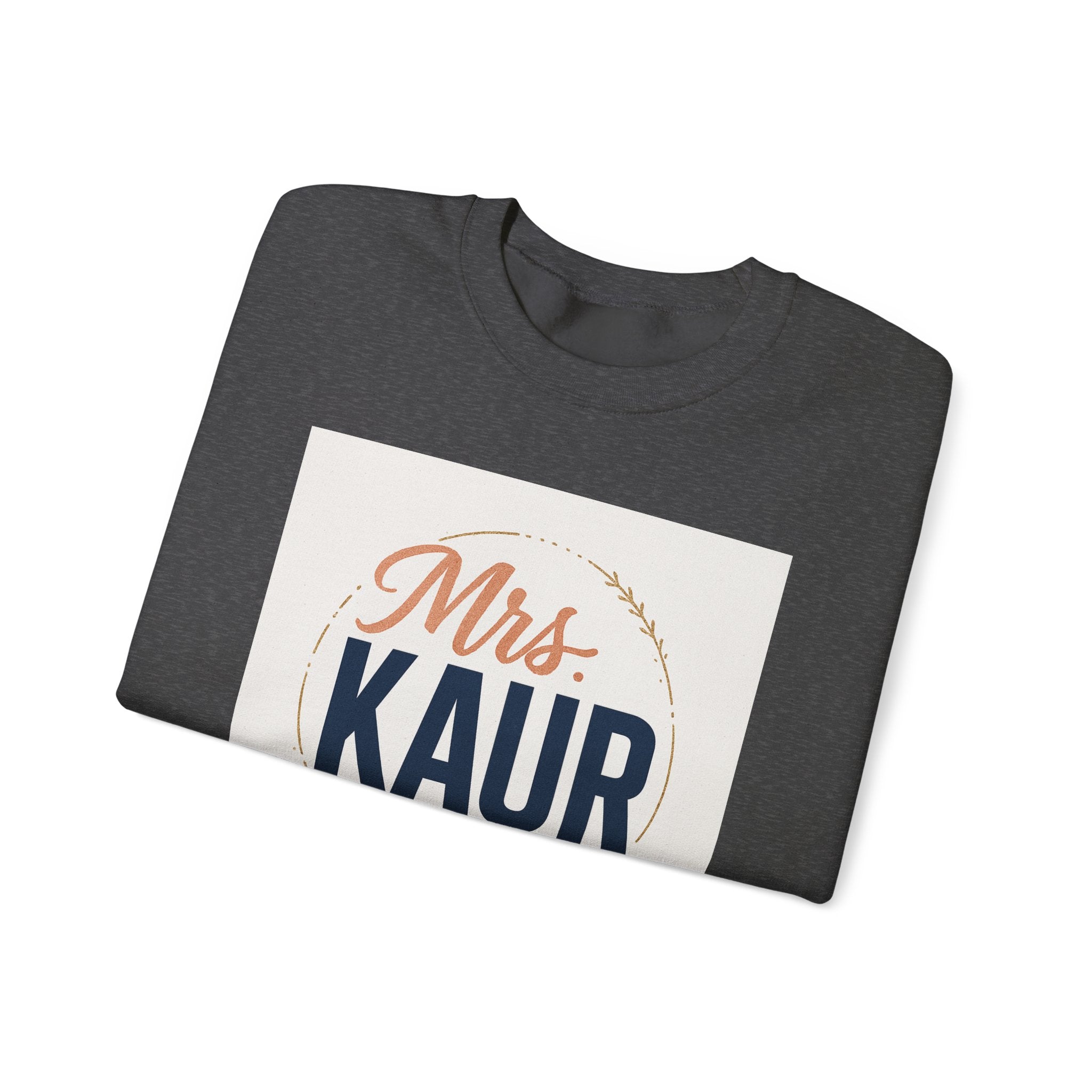 Mrs. Kaur Unisex Crewneck Sweatshirt - Bridal Gift, Wedding Sweater, Comfortable Attire, Gift for Her, Cozy Fashion