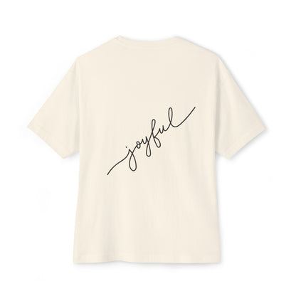 Heartfelt Joy Unisex Oversized Boxy Tee | Casual Love Shirt, Gift for Her, Valentine's Day, Everyday Style, Positive Vibes