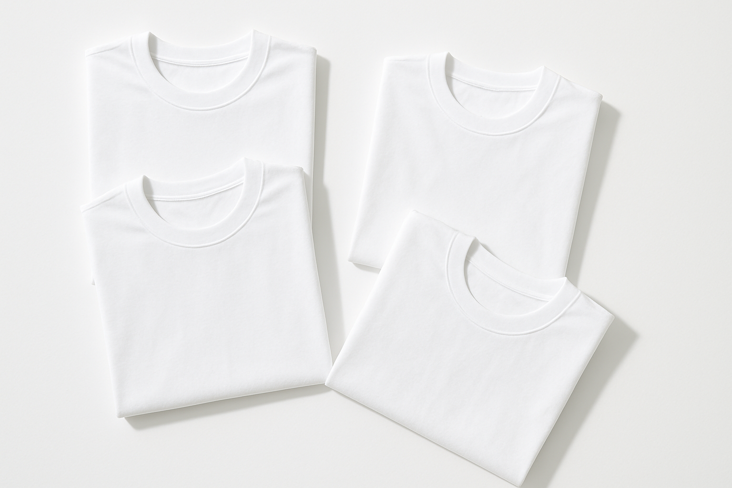 plain white T-shirts